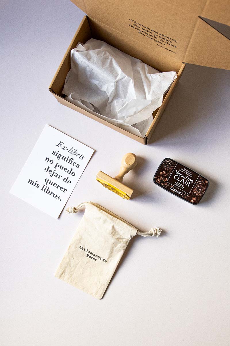 Envoltorio ex-libris amapolas