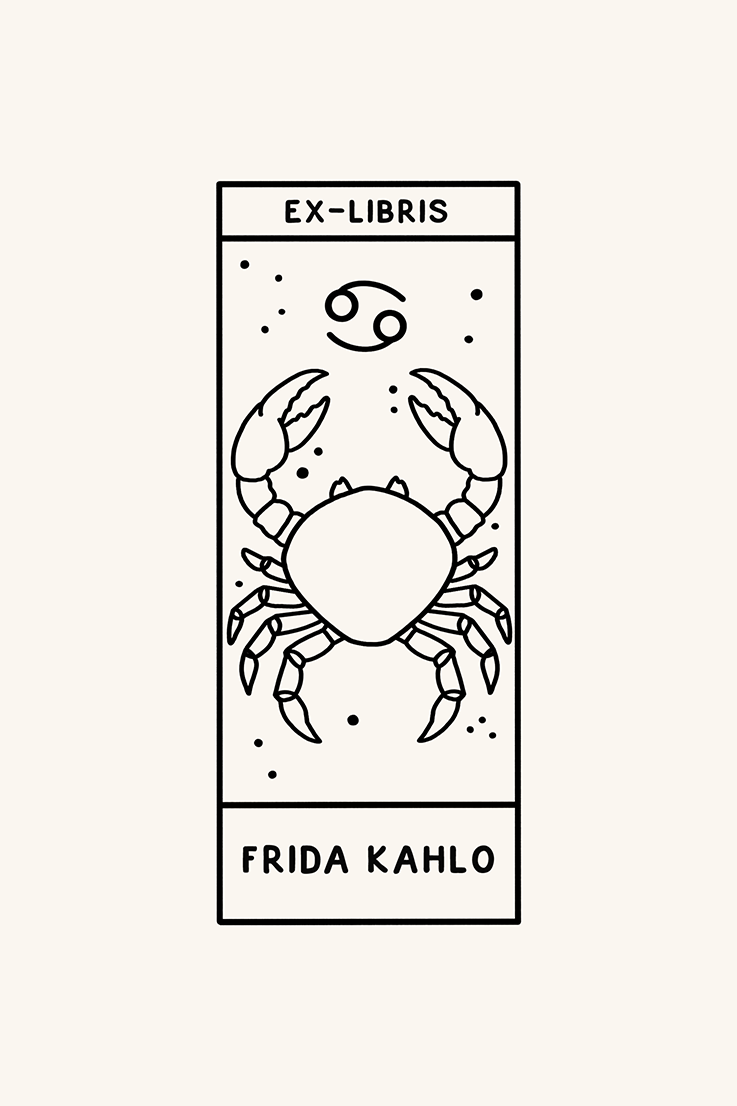 Dibujo del signo del zodiaco cáncer