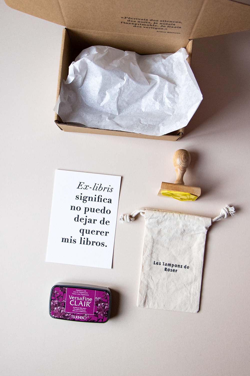 Envoltorio ex-libris cara de libro