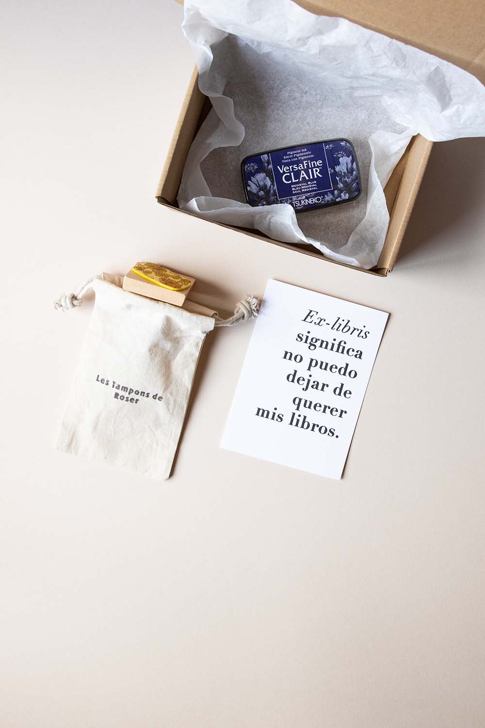 Envoltorio ex-libris Corona de rosas