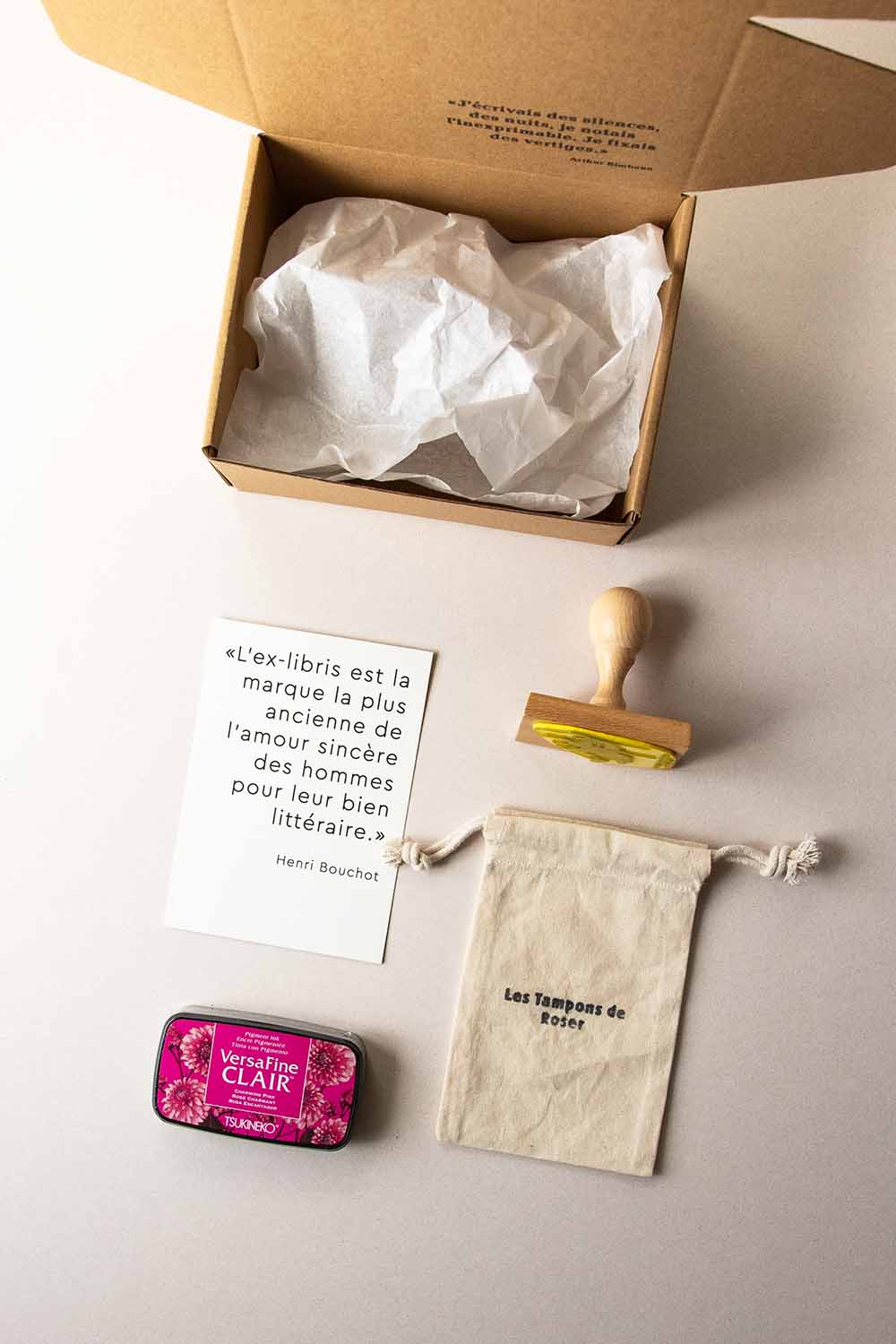 Envoltorio ex-libris Lectura en el jardín