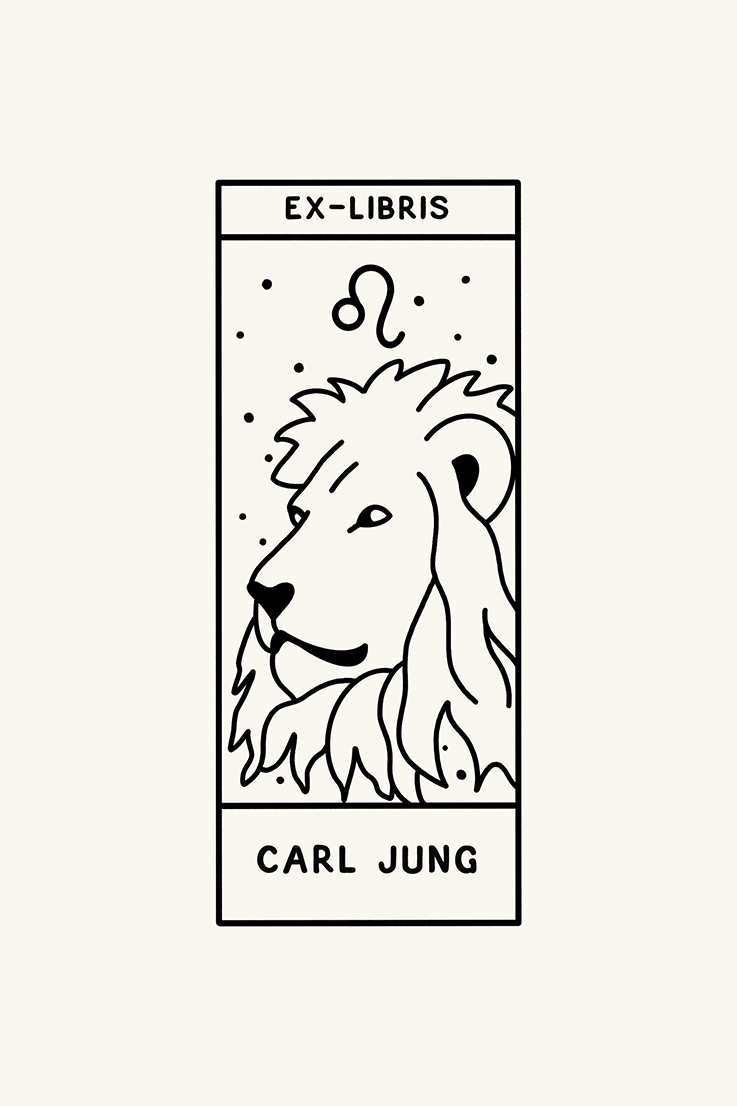 Dibujo del signo del zodiaco leo