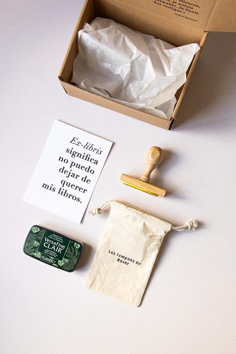 Envoltorio ex-libris árbol geométrico