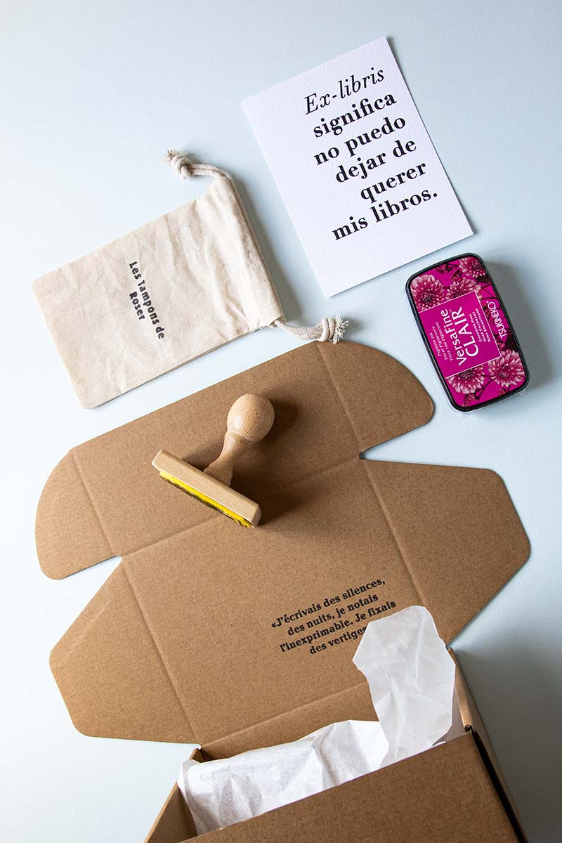 Envoltorio ex-libris árbol negro