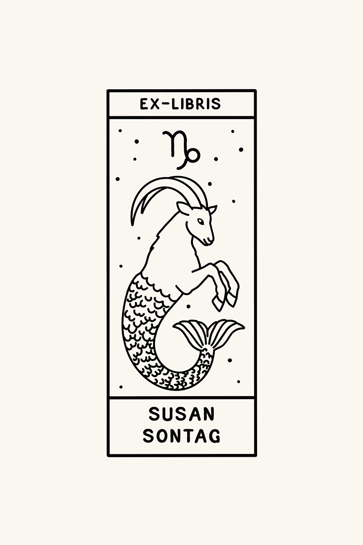 Dibujo del signo del zodiaco capricornio