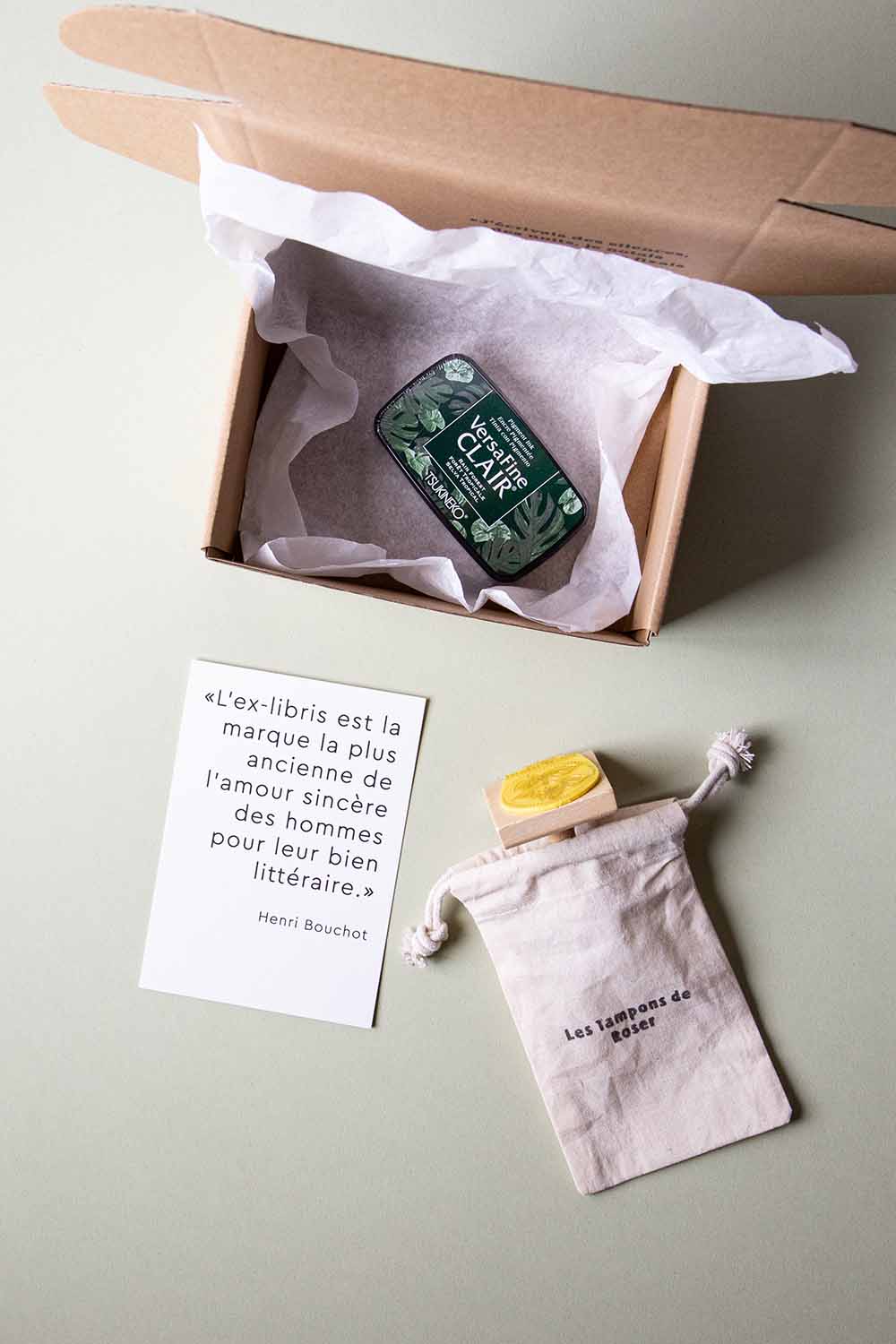 Envoltorio ex-libris flor de kimono