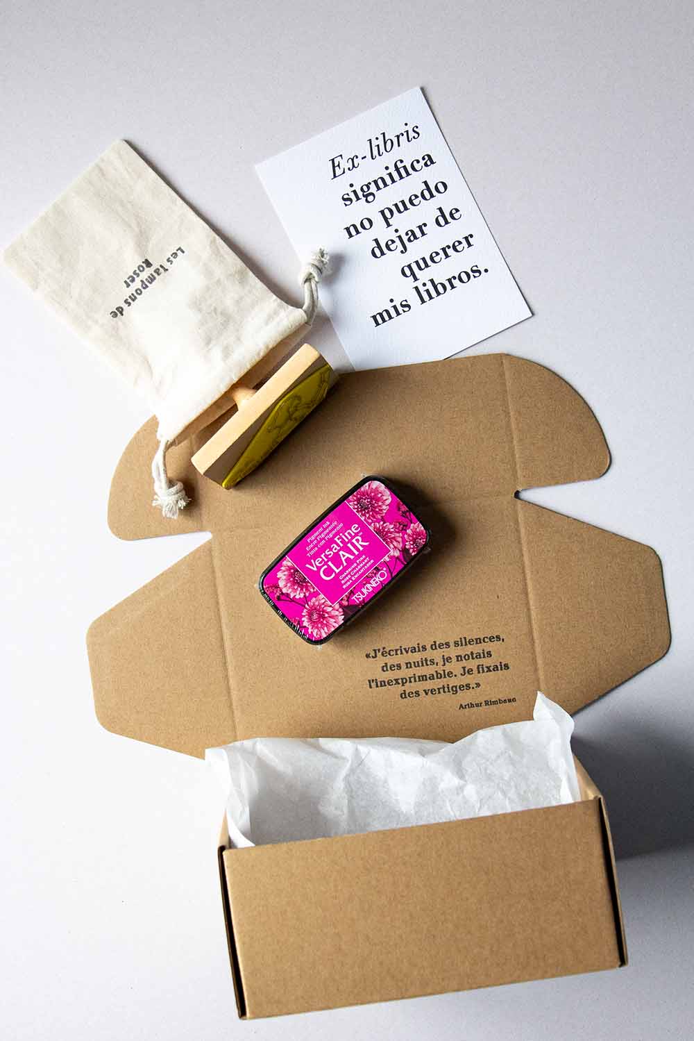 Envoltorio ex-libris lectora al agua