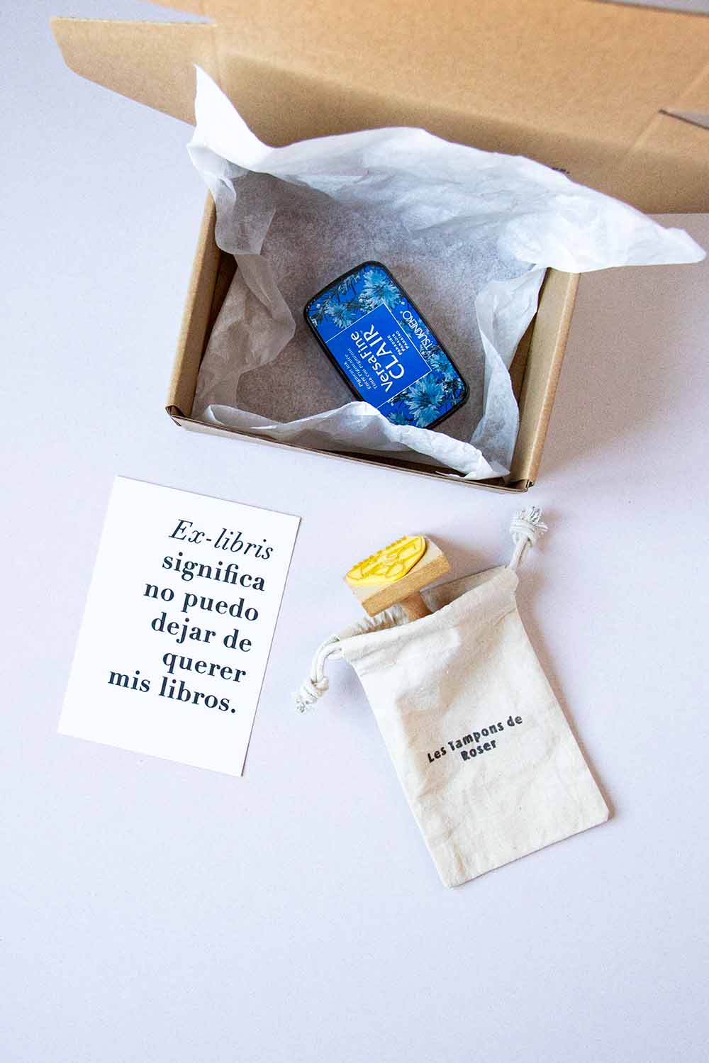 Envoltorio ex-libris libros volando