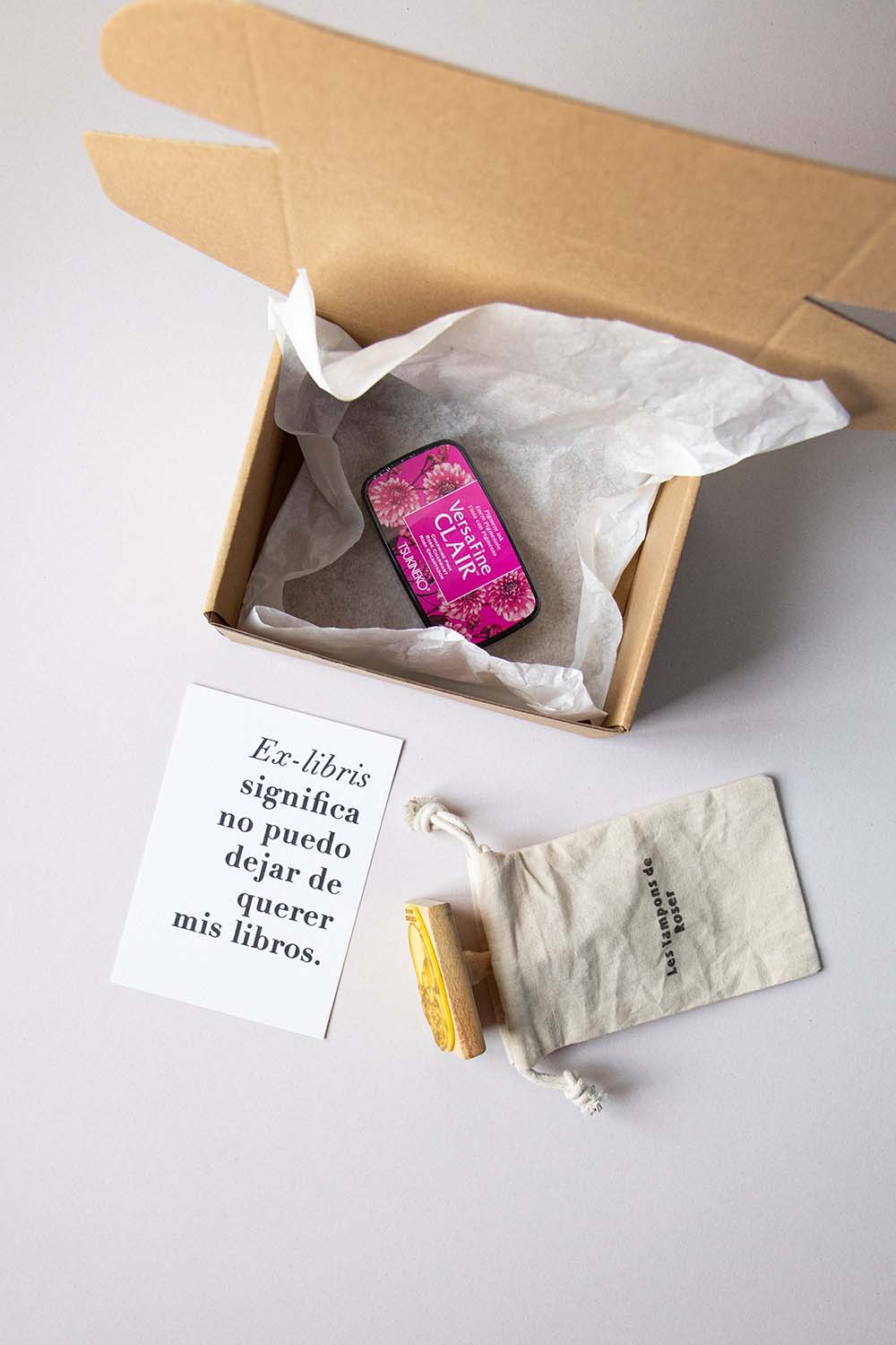 Envoltorio ex-libris peonía