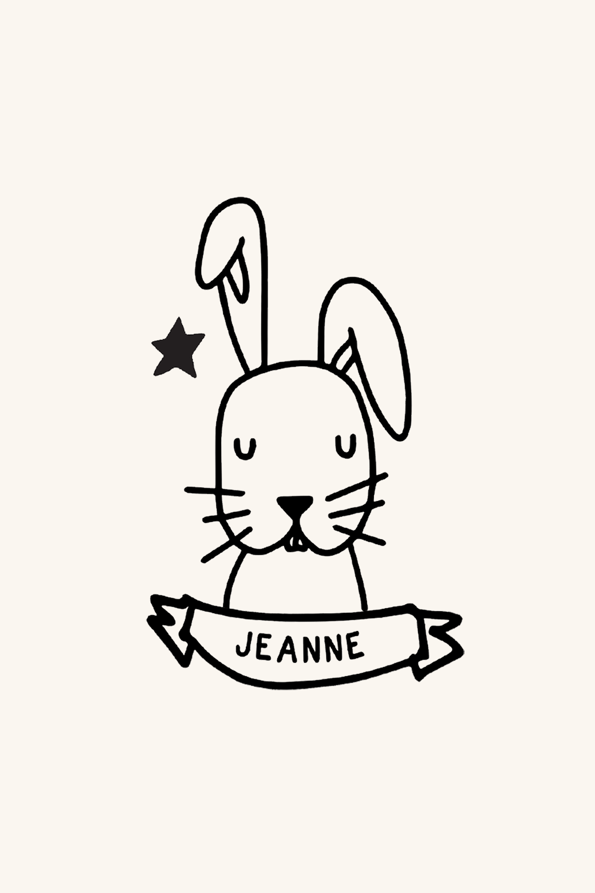 Dibujo de un conejo